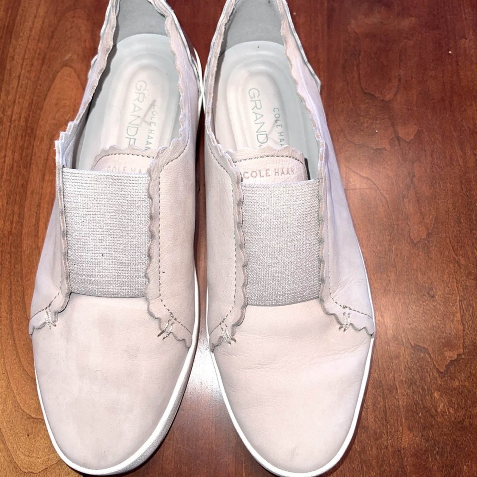 Cole Haan 7 1/2 Grandpro Spectrator Scalloped Slip-On Sneakers